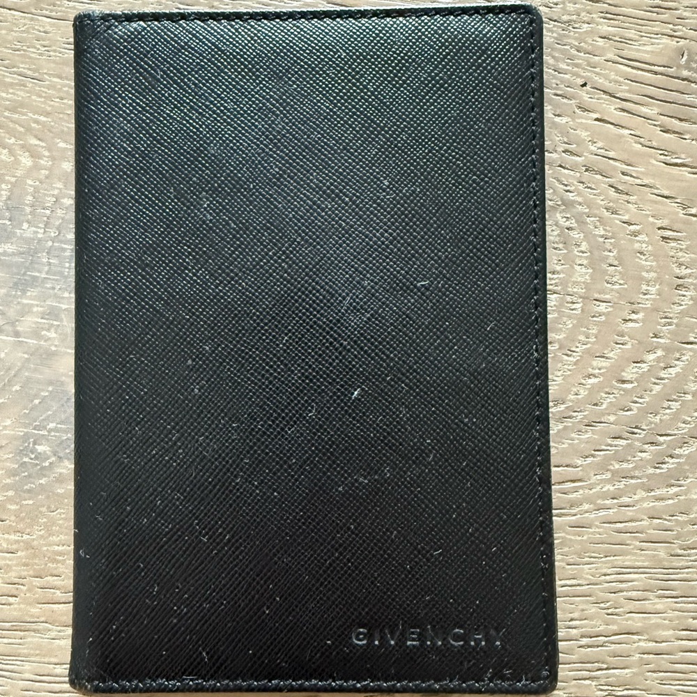 Givenchy Black passport holder Sleek Design